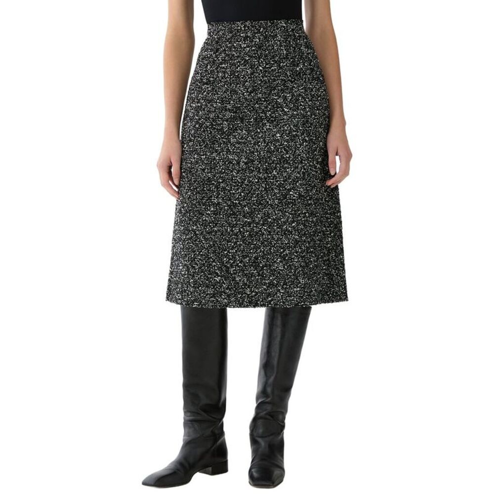 Lafayette 148 New York Womens  Wool-Blend A-Line Midi Skirt